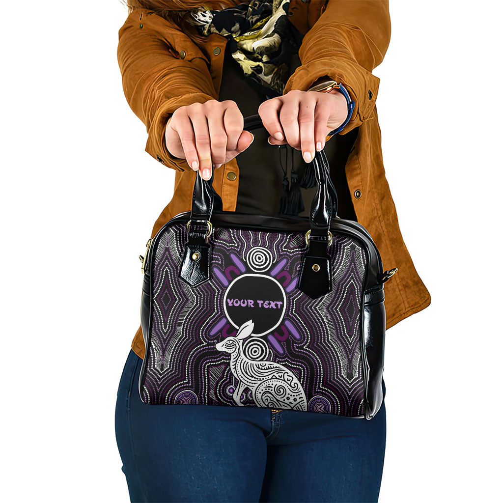Personalised Aboriginal 50th Birthday Shoulder Handbag Kangaroo Indigenous Dot Art Australian Culture