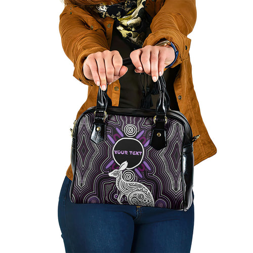 Personalised Aboriginal 50th Birthday Shoulder Handbag Kangaroo Indigenous Dot Art Australian Culture