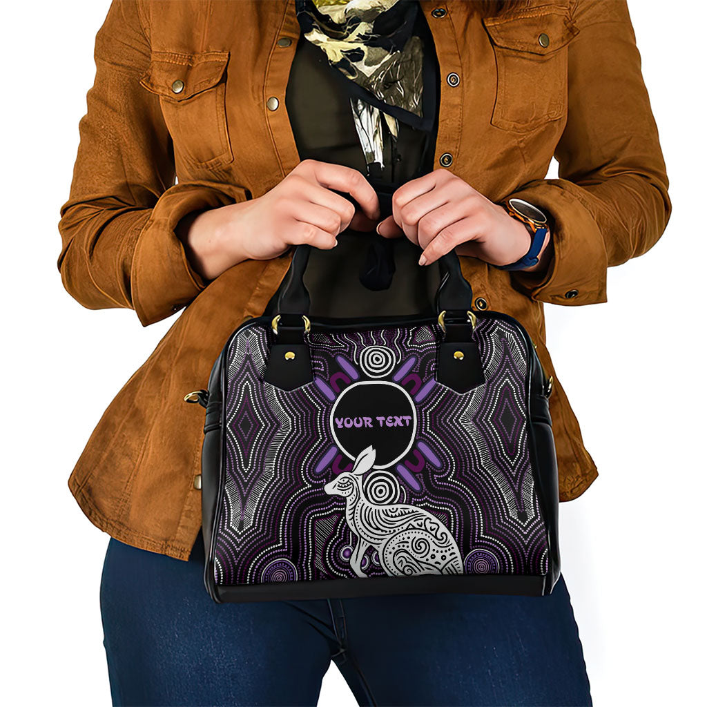 Personalised Aboriginal 50th Birthday Shoulder Handbag Kangaroo Indigenous Dot Art Australian Culture