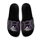 Personalised Aboriginal 50th Birthday Slide Sandals Kangaroo Indigenous Dot Art Australian Culture