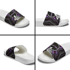 Personalised Aboriginal 50th Birthday Slide Sandals Kangaroo Indigenous Dot Art Australian Culture