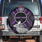 Personalised Aboriginal 50th Birthday Spare Tire Cover Kangaroo Indigenous Dot Art Australian Culture