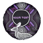 Personalised Aboriginal 50th Birthday Spare Tire Cover Kangaroo Indigenous Dot Art Australian Culture