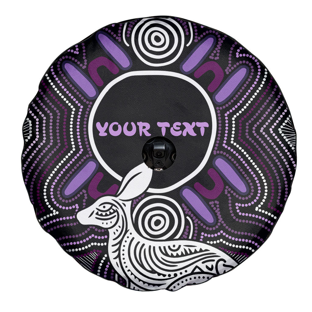 Personalised Aboriginal 50th Birthday Spare Tire Cover Kangaroo Indigenous Dot Art Australian Culture