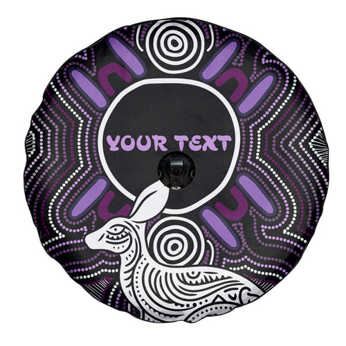 Personalised Aboriginal 50th Birthday Spare Tire Cover Kangaroo Indigenous Dot Art Australian Culture