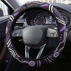 Aboriginal 50th Birthday Steering Wheel Cover Kangaroo Indigenous Dot Art Australian Culture