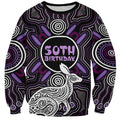 Personalised Aboriginal 50th Birthday Sweatshirt Kangaroo Indigenous Dot Art Australian Culture