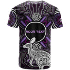 Personalised Aboriginal 50th Birthday T Shirt Kangaroo Indigenous Dot Art Australian Culture