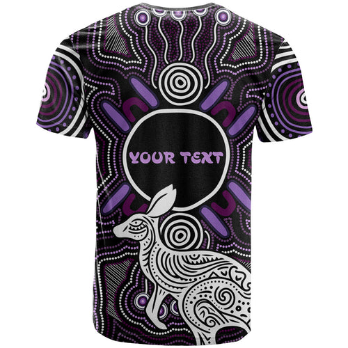 Personalised Aboriginal 50th Birthday T Shirt Kangaroo Indigenous Dot Art Australian Culture