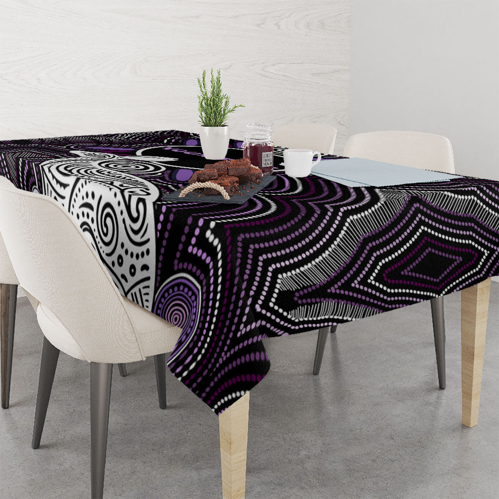 Personalised Aboriginal 50th Birthday Tablecloth Kangaroo Indigenous Dot Art Australian Culture