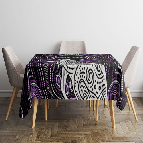 Personalised Aboriginal 50th Birthday Tablecloth Kangaroo Indigenous Dot Art Australian Culture