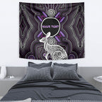 Personalised Aboriginal 50th Birthday Tapestry Kangaroo Indigenous Dot Art Australian Culture