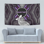 Personalised Aboriginal 50th Birthday Tapestry Kangaroo Indigenous Dot Art Australian Culture
