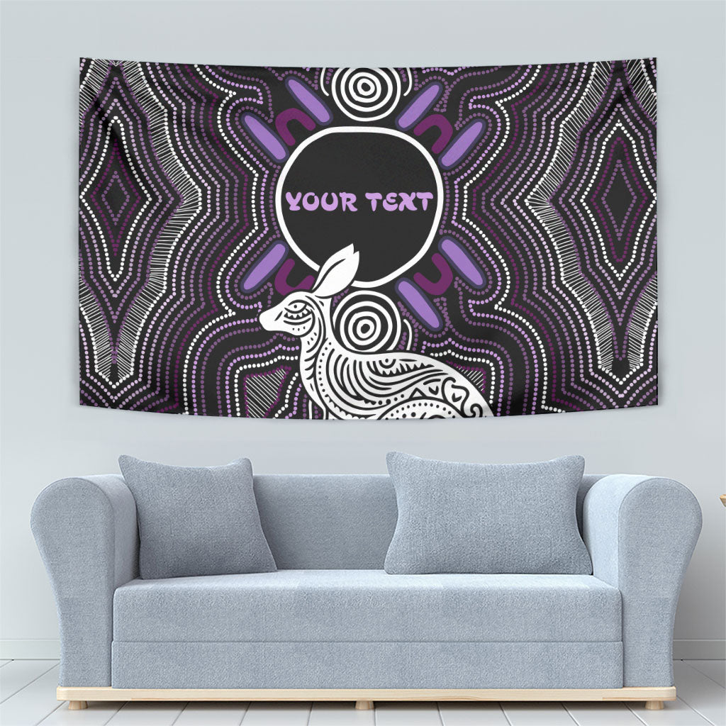 Personalised Aboriginal 50th Birthday Tapestry Kangaroo Indigenous Dot Art Australian Culture