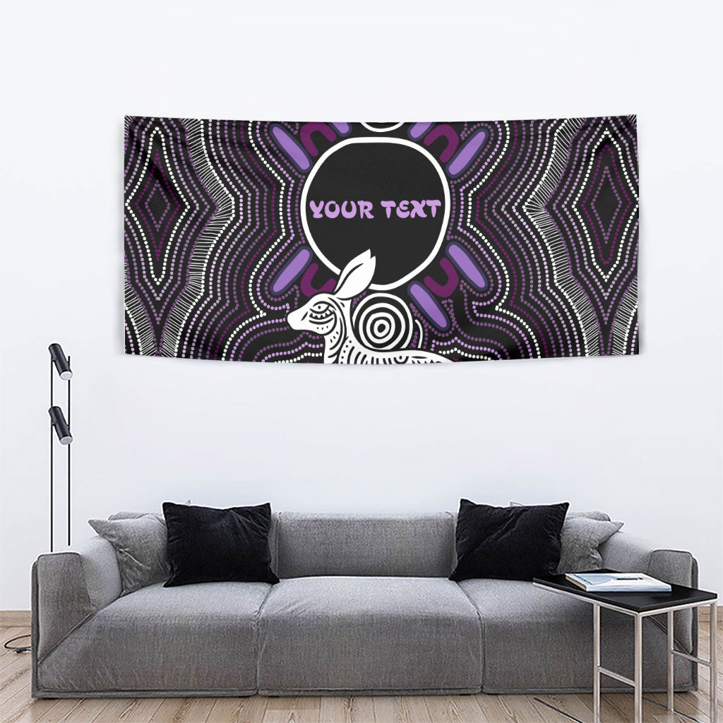 Personalised Aboriginal 50th Birthday Tapestry Kangaroo Indigenous Dot Art Australian Culture