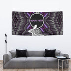 Personalised Aboriginal 50th Birthday Tapestry Kangaroo Indigenous Dot Art Australian Culture