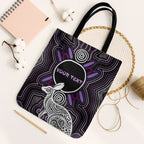 Personalised Aboriginal 50th Birthday Tote Bag Kangaroo Indigenous Dot Art Australian Culture