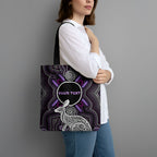 Personalised Aboriginal 50th Birthday Tote Bag Kangaroo Indigenous Dot Art Australian Culture