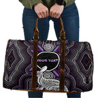 Personalised Aboriginal 50th Birthday Travel Bag Kangaroo Indigenous Dot Art Australian Culture