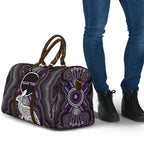 Personalised Aboriginal 50th Birthday Travel Bag Kangaroo Indigenous Dot Art Australian Culture