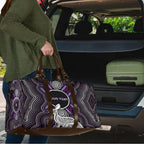 Personalised Aboriginal 50th Birthday Travel Bag Kangaroo Indigenous Dot Art Australian Culture