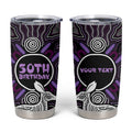 Personalised Aboriginal 50th Birthday Tumbler Cup Kangaroo Indigenous Dot Art Australian Culture