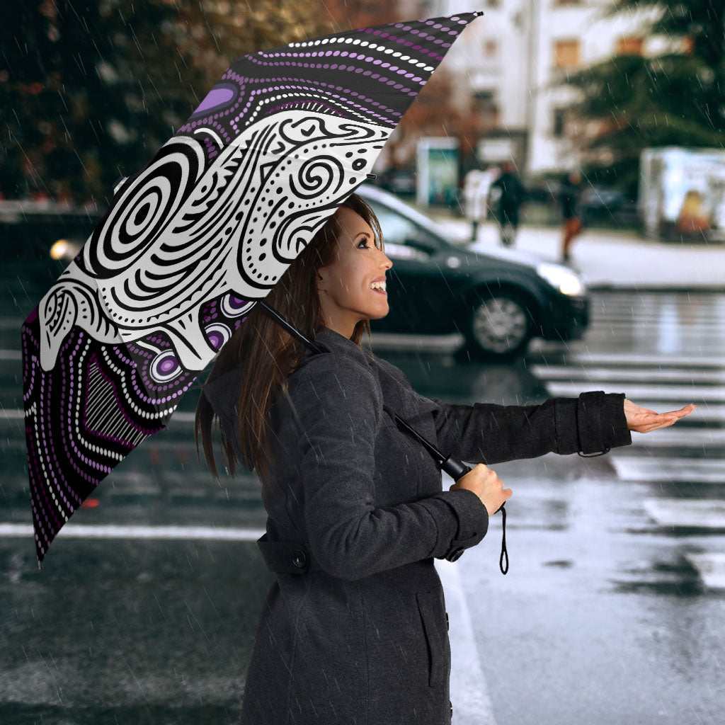 Personalised Aboriginal 50th Birthday Umbrella Kangaroo Indigenous Dot Art Australian Culture
