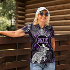 Personalised Aboriginal 50th Birthday Women Polo Shirt Kangaroo Indigenous Dot Art Australian Culture