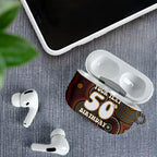 Personalised Aboriginal 50th Birthday AirPods Case Indigenous Dot Painting Native Australian Celebration