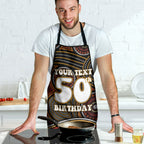Personalised Aboriginal 50th Birthday Apron Indigenous Dot Painting Native Australian Celebration