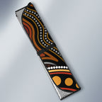 Personalised Aboriginal 50th Birthday Auto Sun Shade Indigenous Dot Painting Native Australian Celebration
