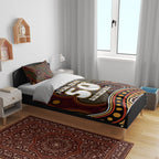 Personalised Aboriginal 50th Birthday Bedding Set Indigenous Dot Painting Native Australian Celebration