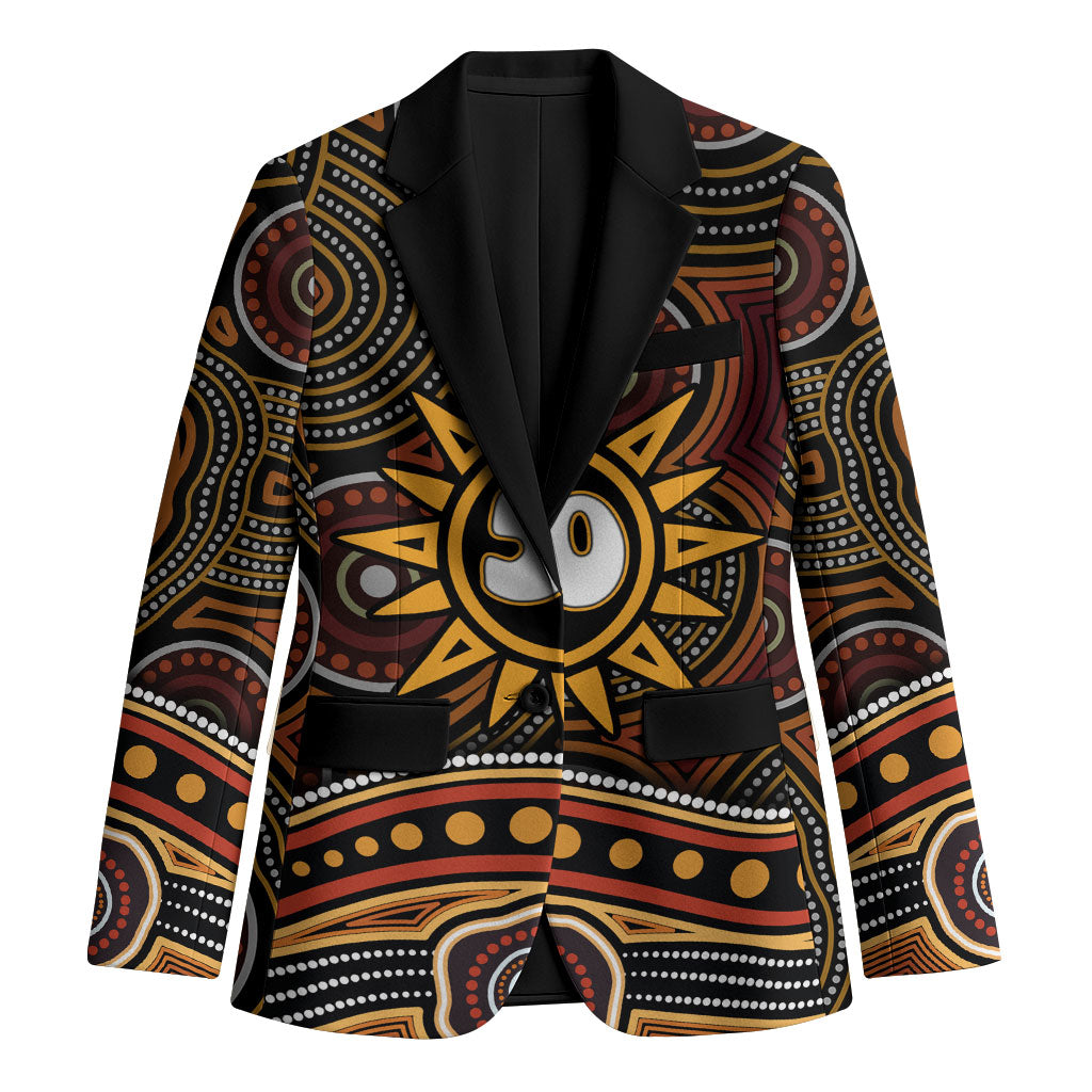 Personalised Aboriginal 50th Birthday Blazer Indigenous Dot Painting Native Australian Celebration