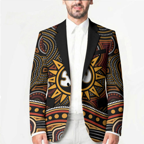 Personalised Aboriginal 50th Birthday Blazer Indigenous Dot Painting Native Australian Celebration