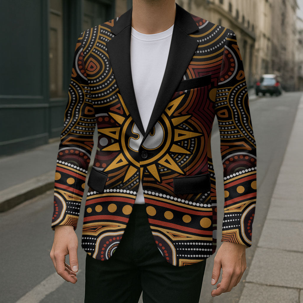 Personalised Aboriginal 50th Birthday Blazer Indigenous Dot Painting Native Australian Celebration