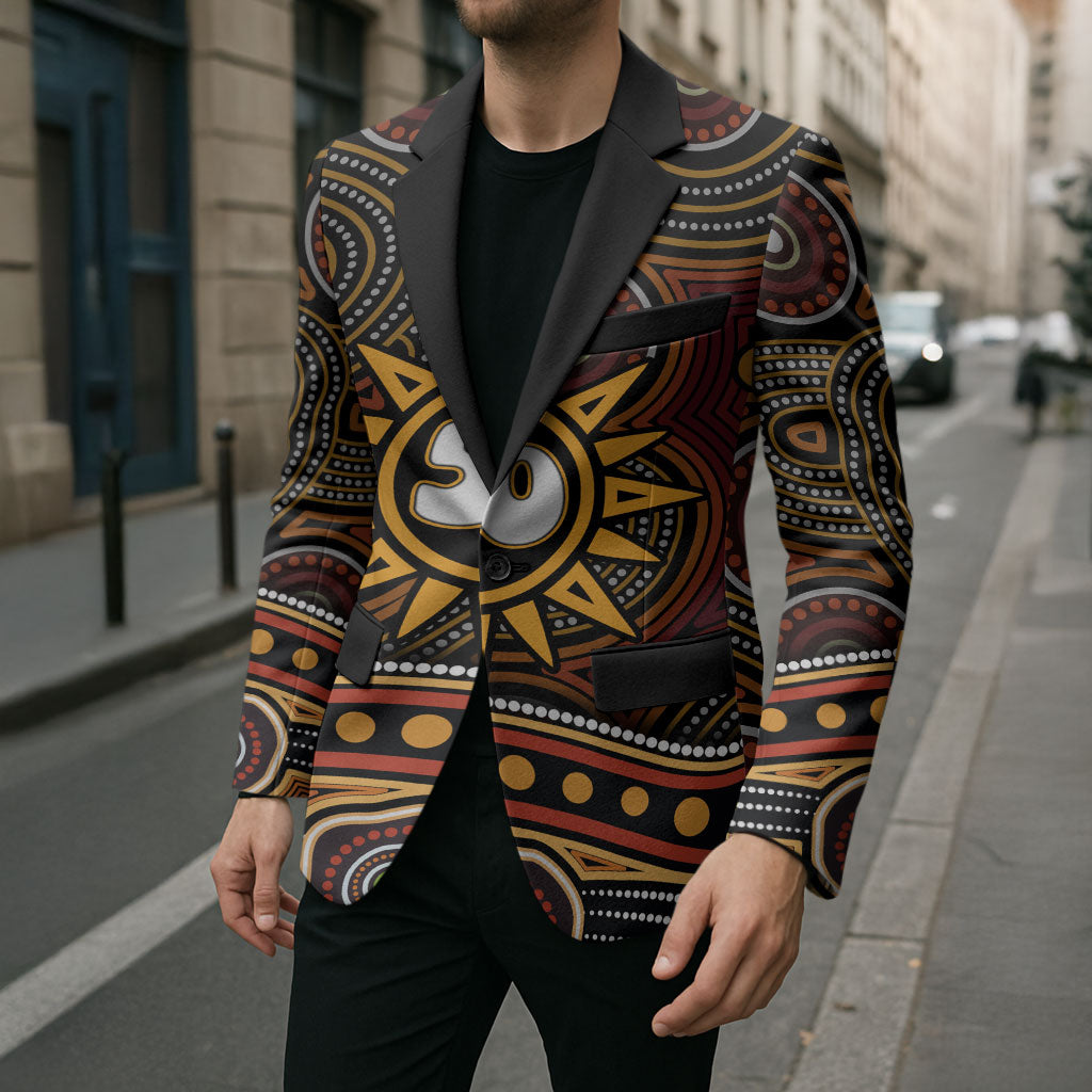 Personalised Aboriginal 50th Birthday Blazer Indigenous Dot Painting Native Australian Celebration