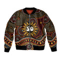 Personalised Aboriginal 50th Birthday Bomber Jacket Indigenous Dot Painting Native Australian Celebration