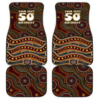 Personalised Aboriginal 50th Birthday Car Mats Indigenous Dot Painting Native Australian Celebration