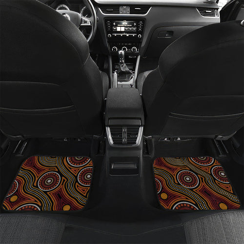 Personalised Aboriginal 50th Birthday Car Mats Indigenous Dot Painting Native Australian Celebration