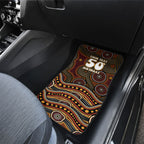 Personalised Aboriginal 50th Birthday Car Mats Indigenous Dot Painting Native Australian Celebration