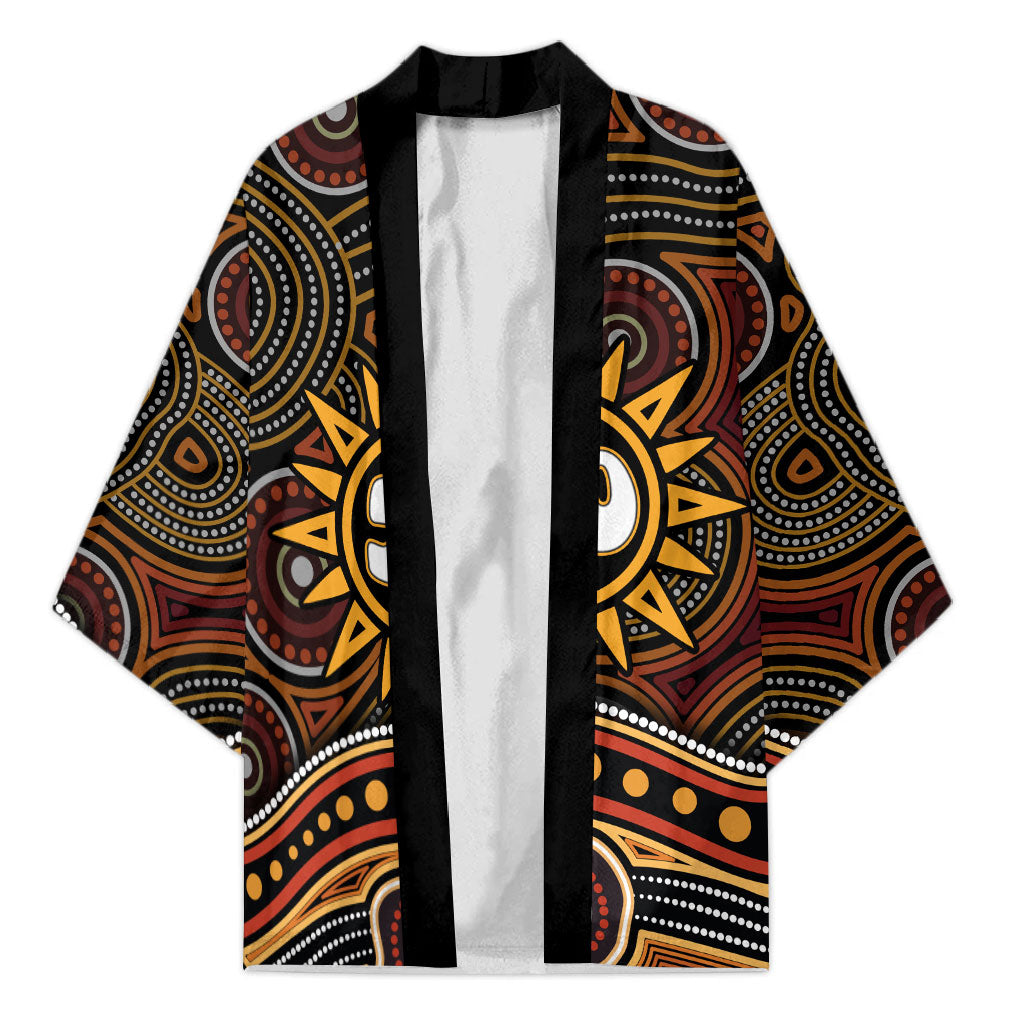 Personalised Aboriginal 50th Birthday Kimono Indigenous Dot Painting Native Australian Celebration
