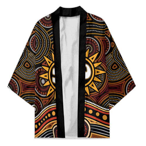 Personalised Aboriginal 50th Birthday Kimono Indigenous Dot Painting Native Australian Celebration