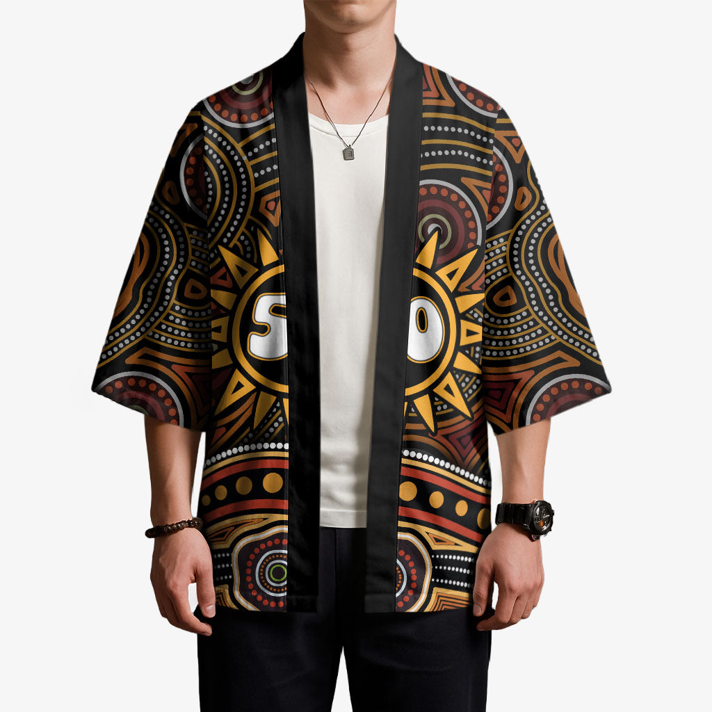 Personalised Aboriginal 50th Birthday Kimono Indigenous Dot Painting Native Australian Celebration