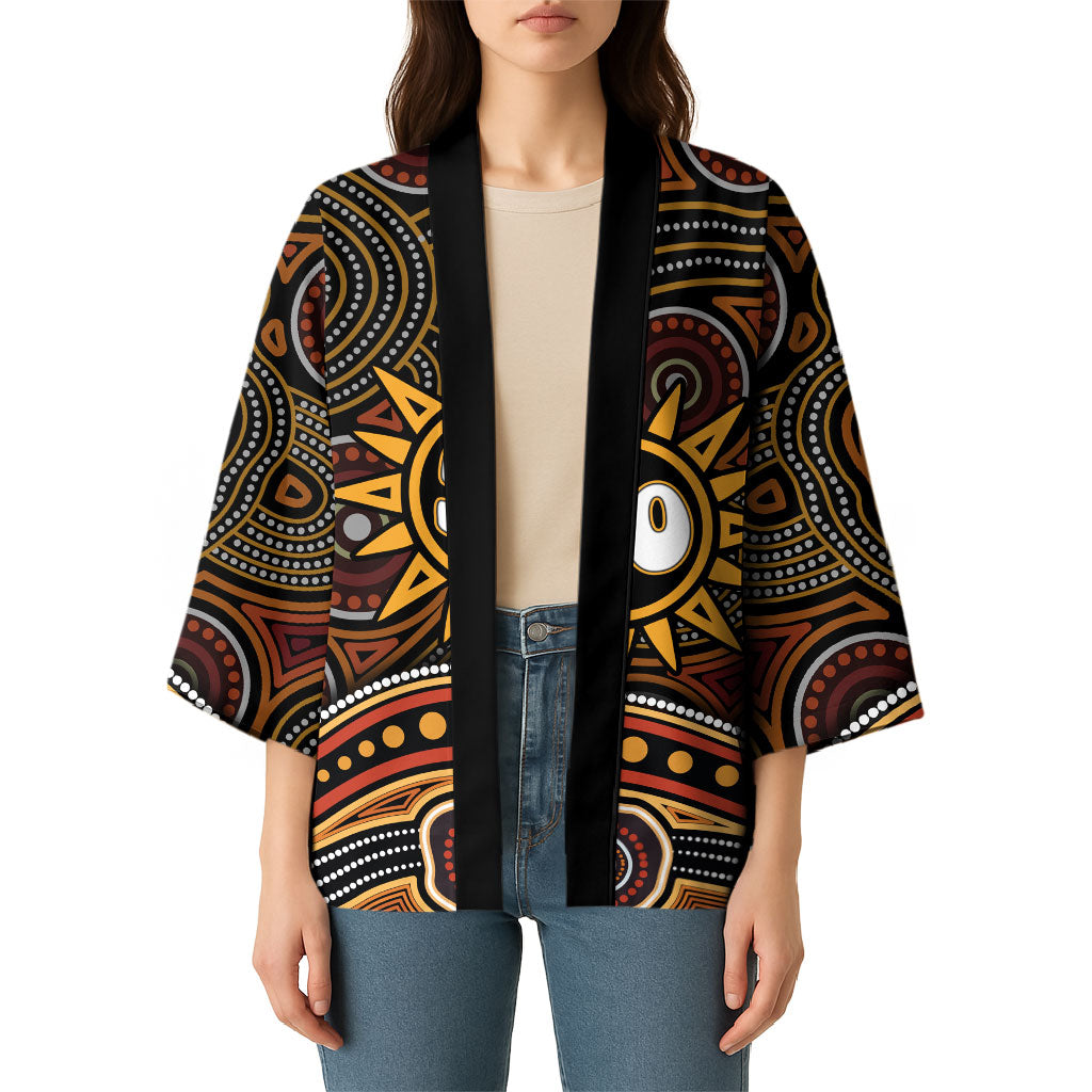 Personalised Aboriginal 50th Birthday Kimono Indigenous Dot Painting Native Australian Celebration
