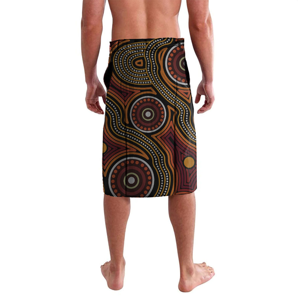 Personalised Aboriginal 50th Birthday Lavalava Indigenous Dot Painting Native Australian Celebration