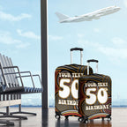 Personalised Aboriginal 50th Birthday Luggage Cover Indigenous Dot Painting Native Australian Celebration