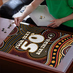 Personalised Aboriginal 50th Birthday Puzzle Indigenous Dot Painting Native Australian Celebration