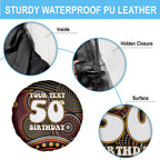 Personalised Aboriginal 50th Birthday Spare Tire Cover Indigenous Dot Painting Native Australian Celebration