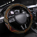 Aboriginal 50th Birthday Steering Wheel Cover Indigenous Dot Painting Native Australian Celebration