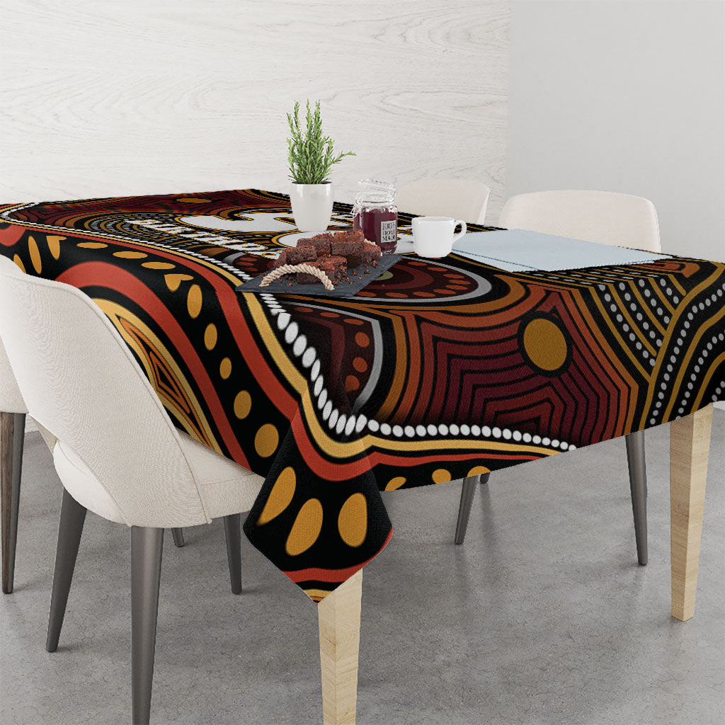 Personalised Aboriginal 50th Birthday Tablecloth Indigenous Dot Painting Native Australian Celebration